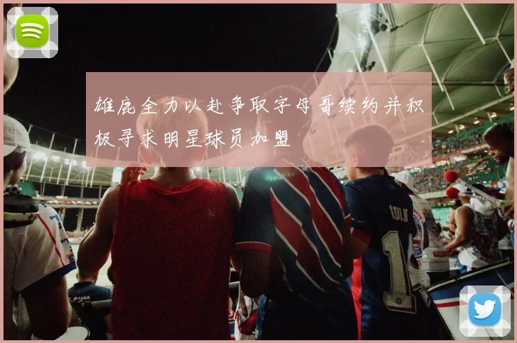 雄鹿全力以赴争取字母哥续约并积极寻求明星球员加盟